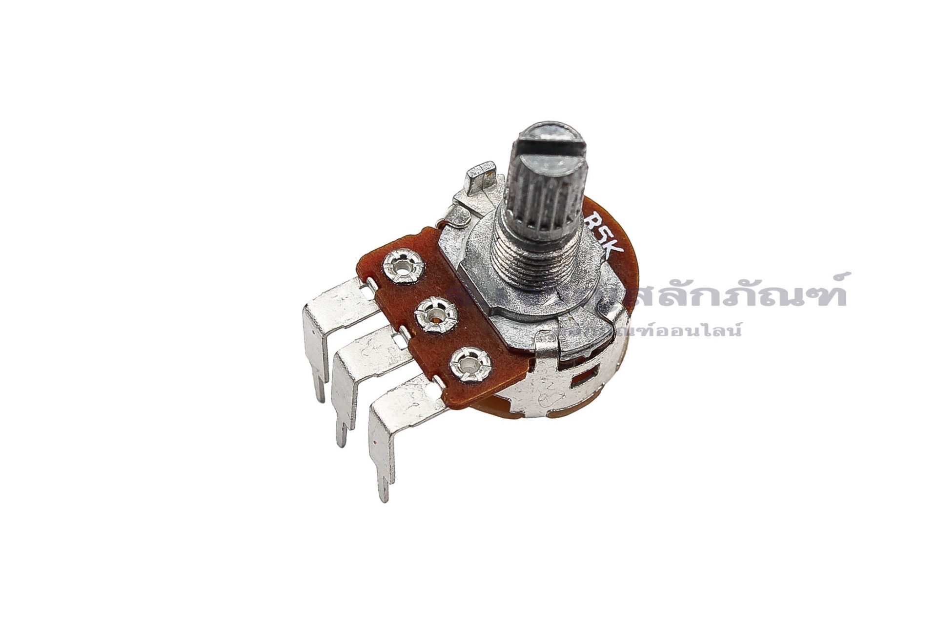 [E] WH148 วอลลุ่ม 3 ขา แบบงอ Volume 5K แกนยาว 15 mm